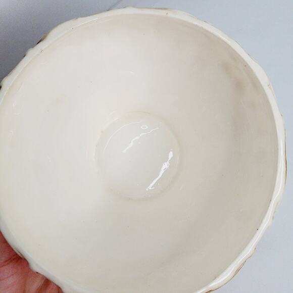 Vintage  Lefton 1958 Ceramic Della Robbia Robia Fruit Dish with Lid - Picture 11 of 15